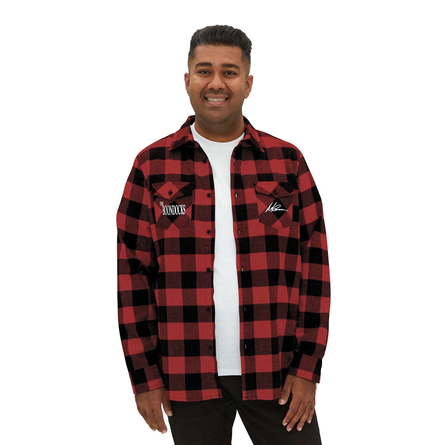 The Boondocks Freeman Brothers Wanted Red / Black Flannel Shirt