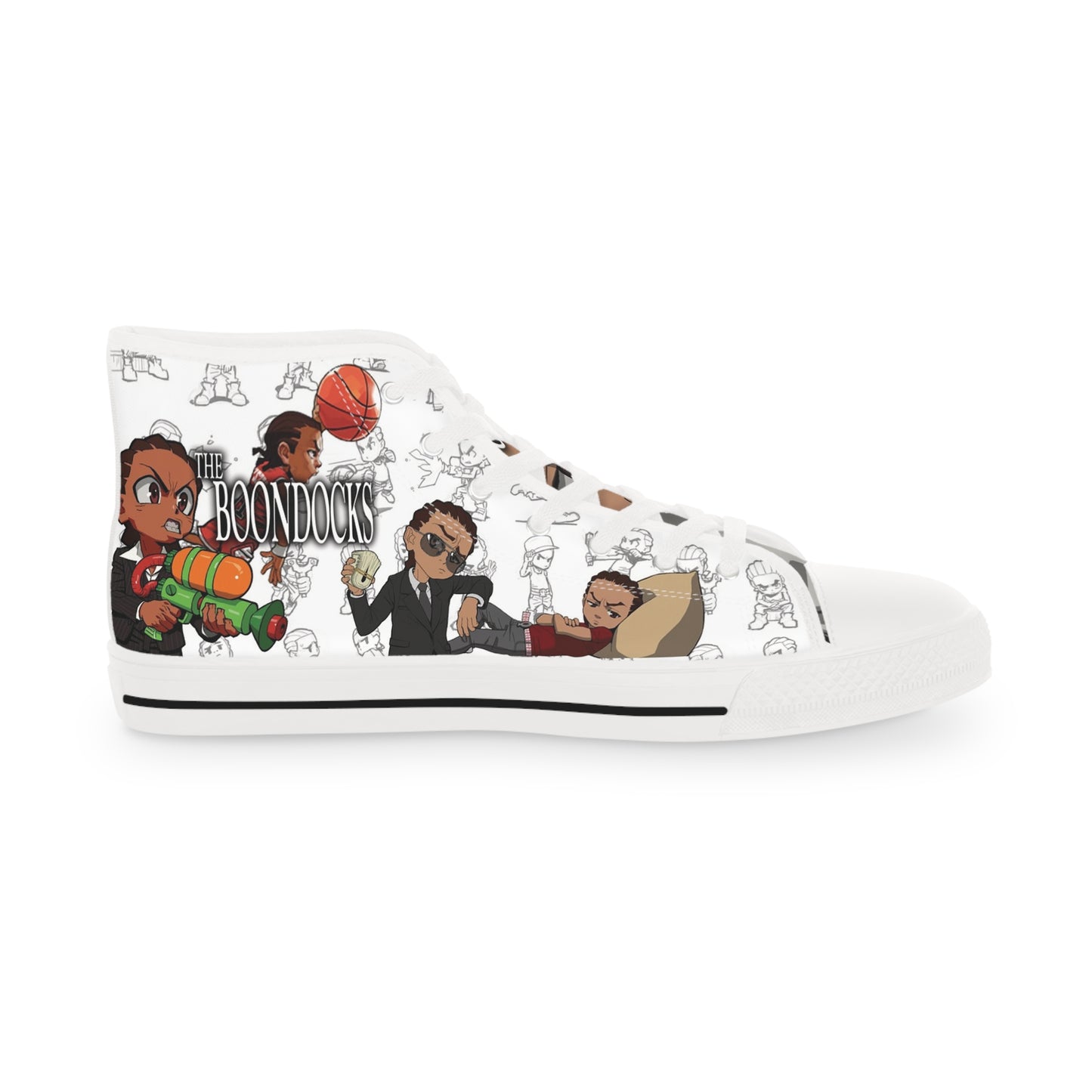The Boondocks Huey Vs Riley Men's High Top Sneakers