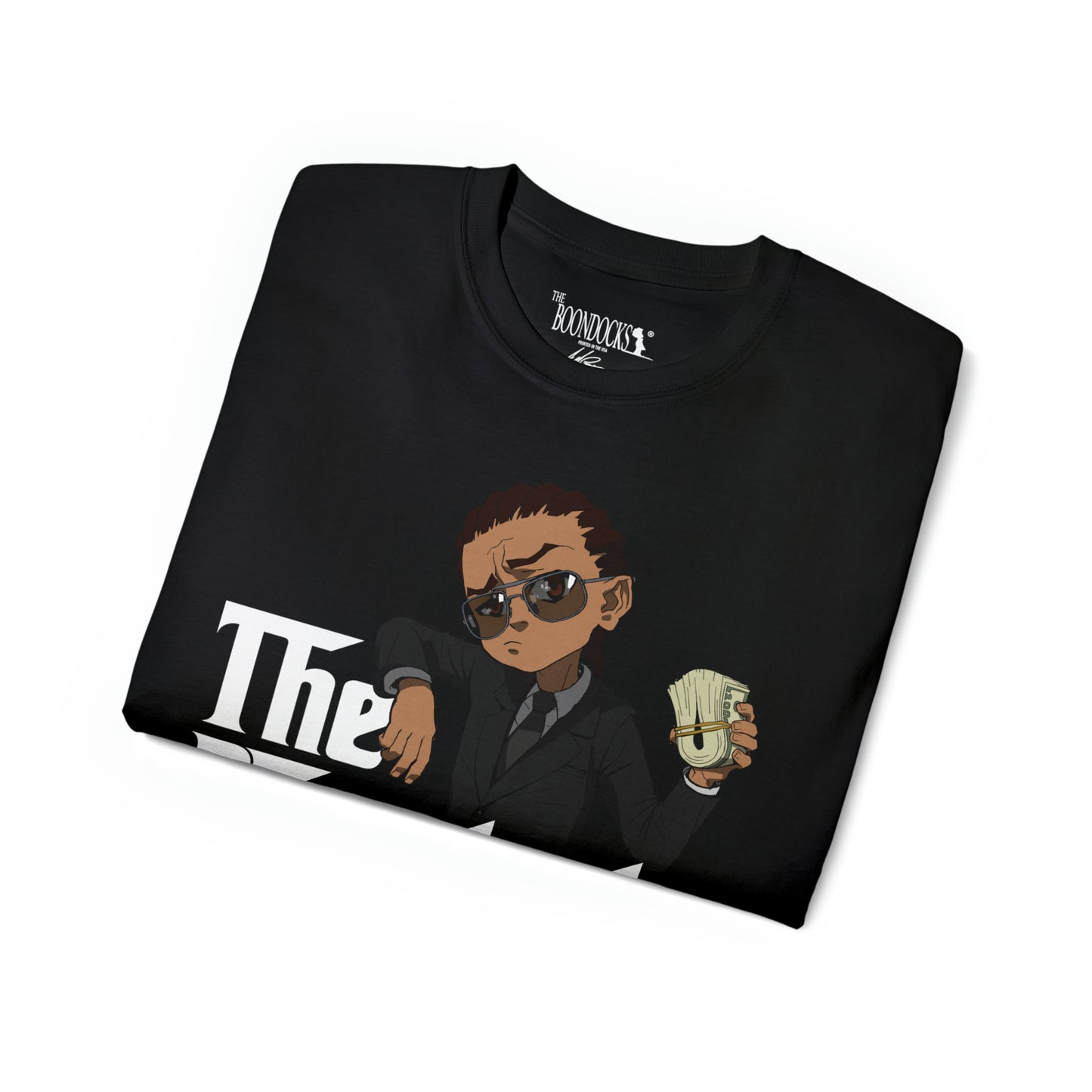 The Boondocks - Riley Godfather Black Eco-T-Shirt