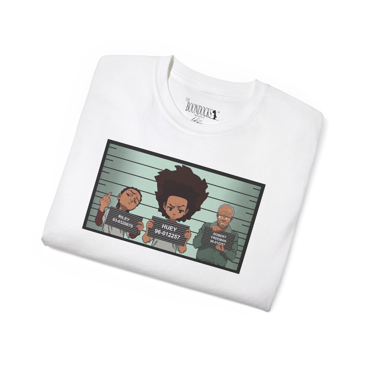 The Boondocks - Mugshot White Eco-T-Shirt