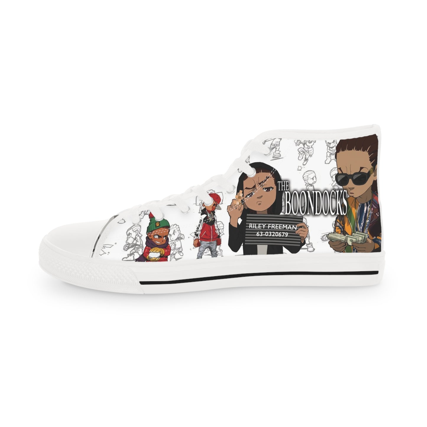 The Boondocks Huey Vs Riley Men's High Top Sneakers