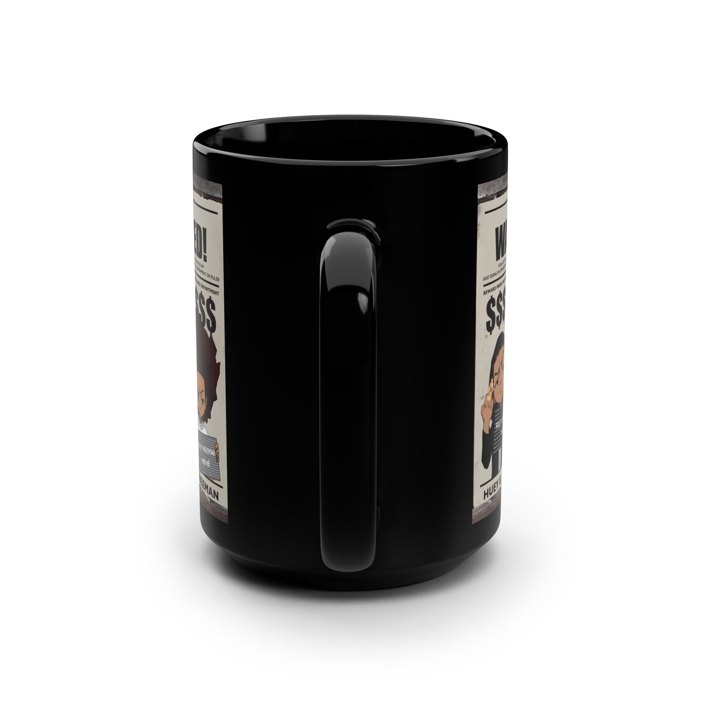The Boondocks Wanted Black Mug (15oz)