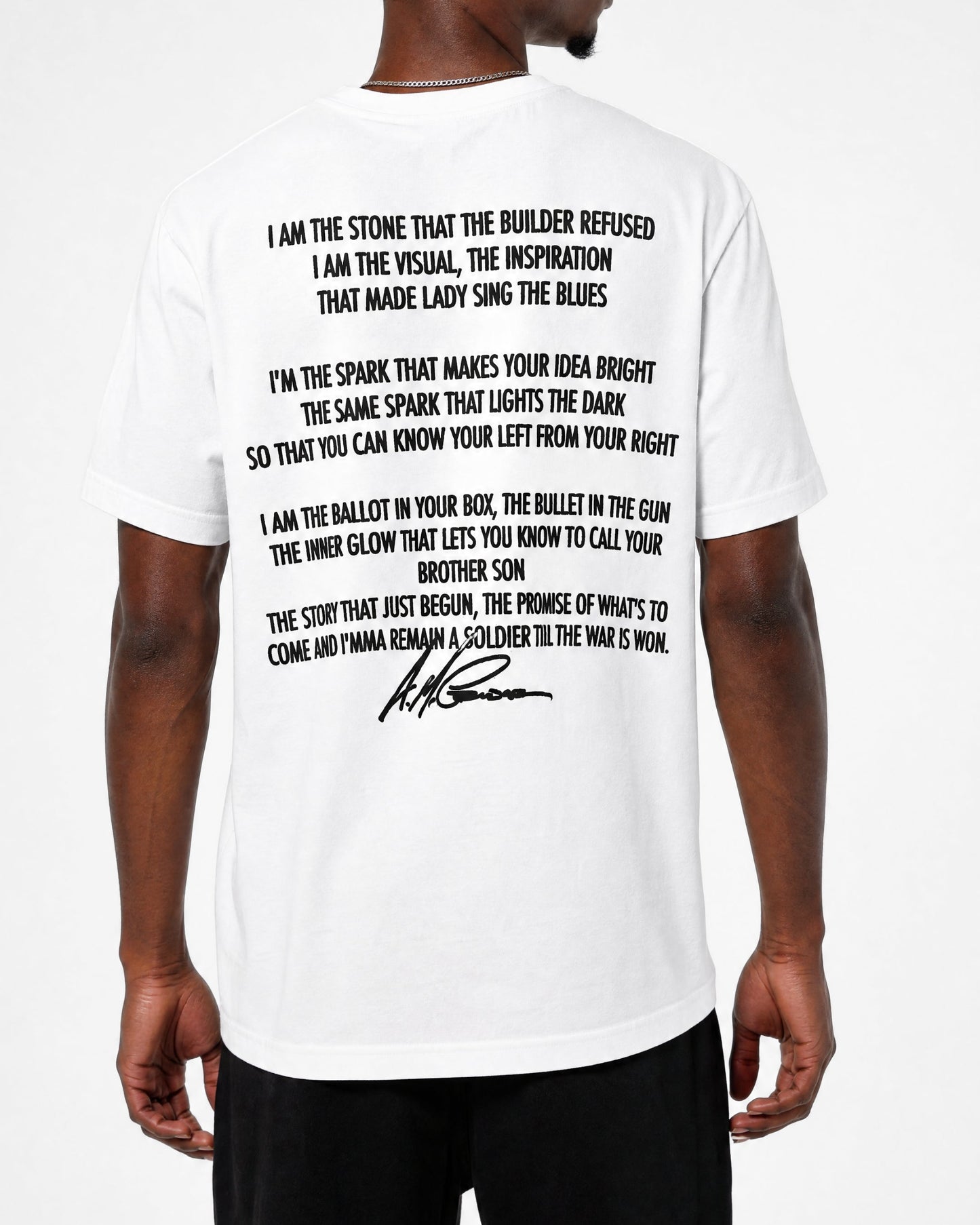 The Boondocks Spoken Truth White Embellished Tee