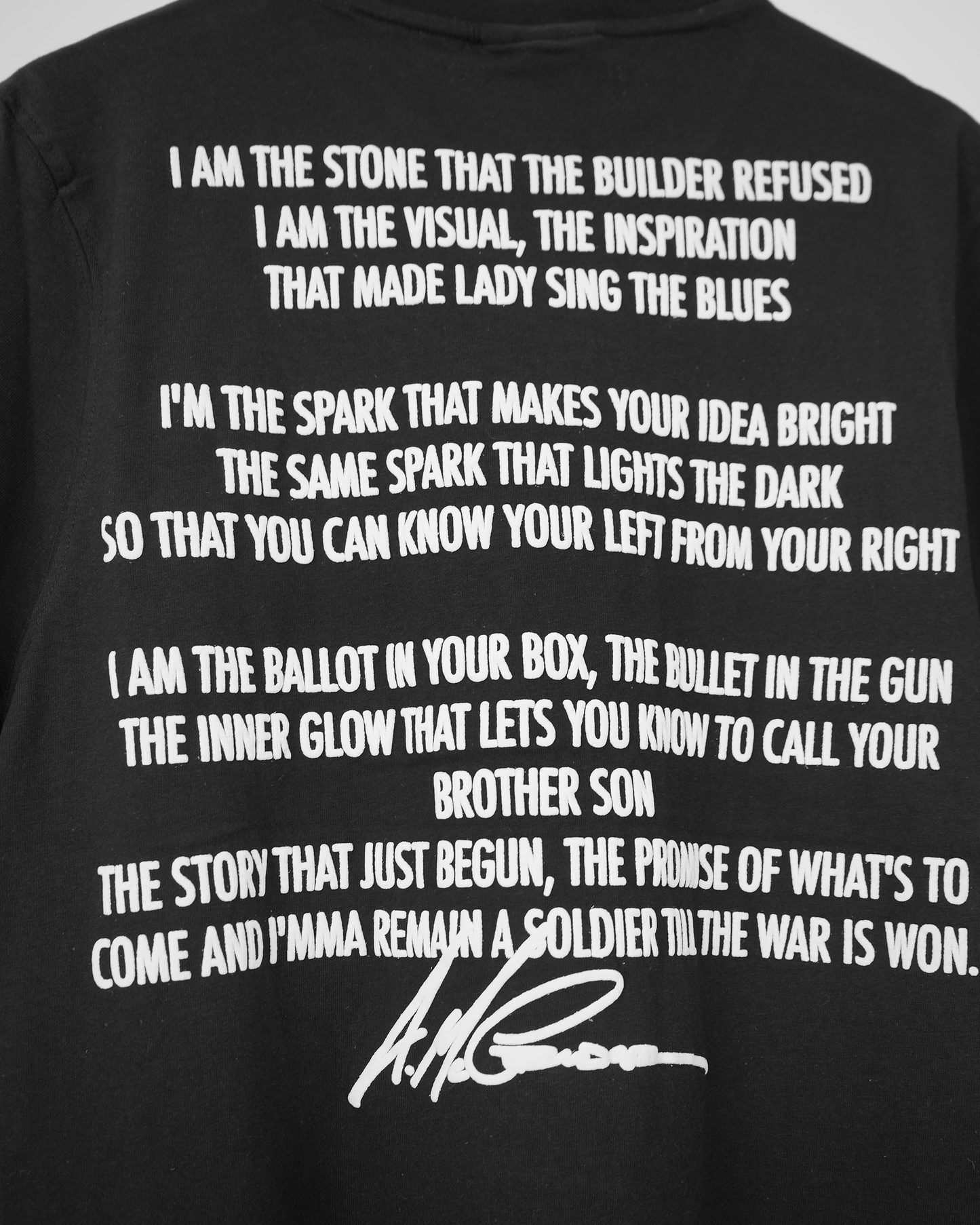 The Boondocks Spoken Truth Black Embellished Tee