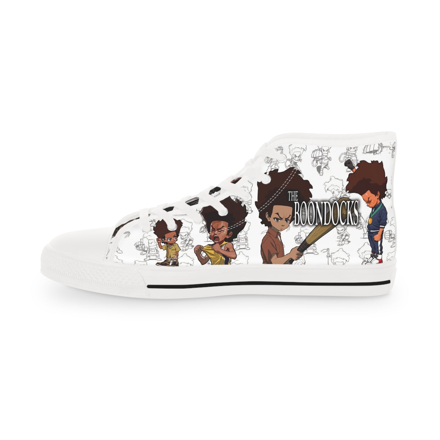 The Boondocks Huey Vs Riley Men's High Top Sneakers