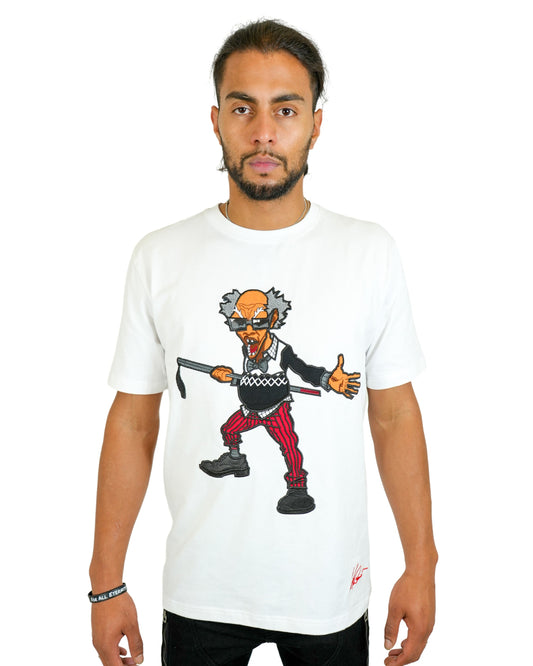 The Boondocks -  Colonel Stinkmeaner White Knit T-Shirt