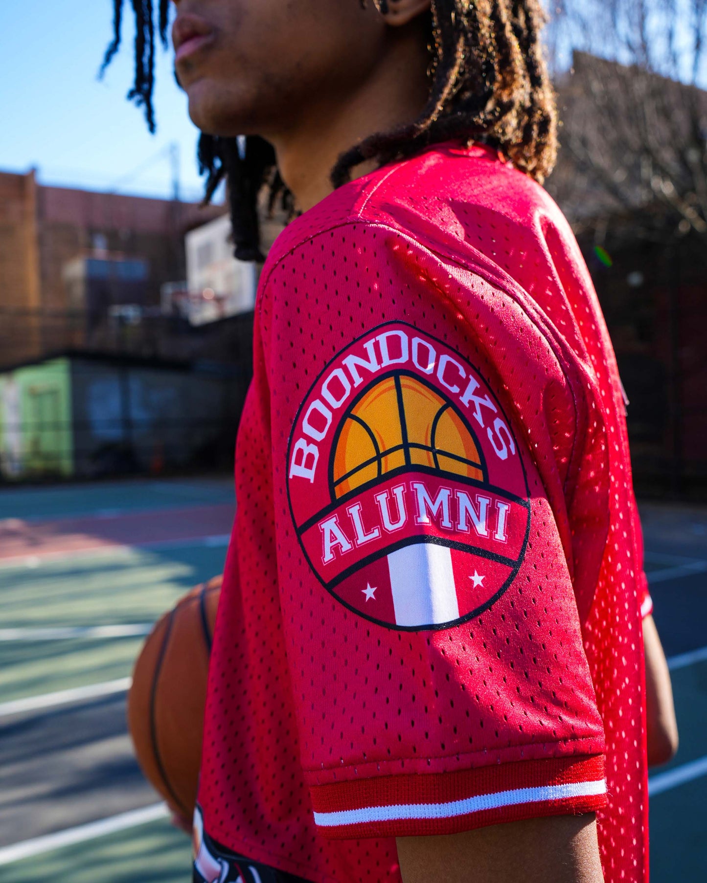 The Boondocks - Air Riley Mesh Knit Red & Black T-Shirt