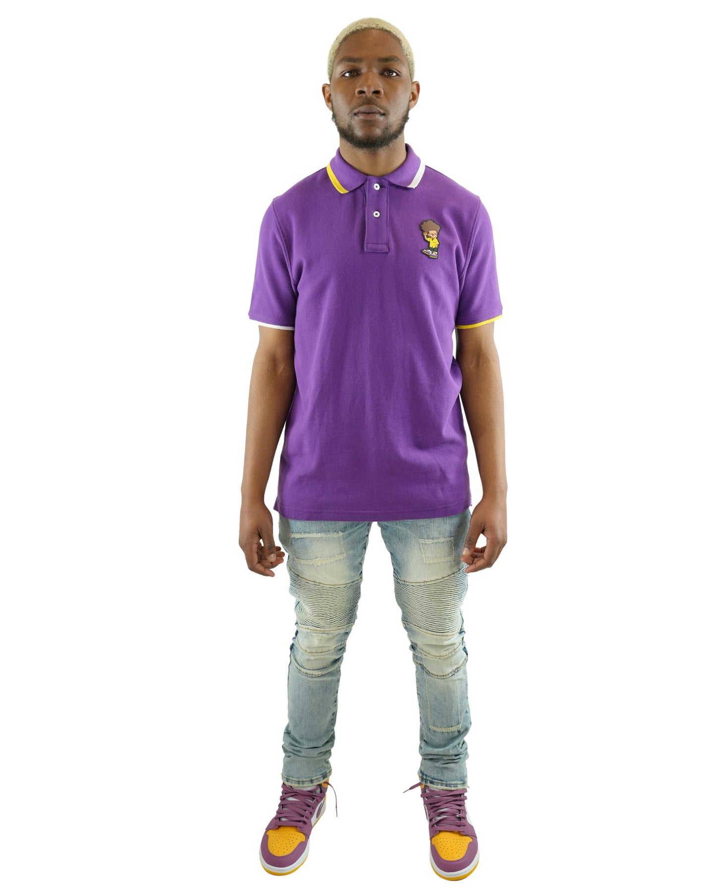 The Boondocks - Huey Plum Polo Shirt