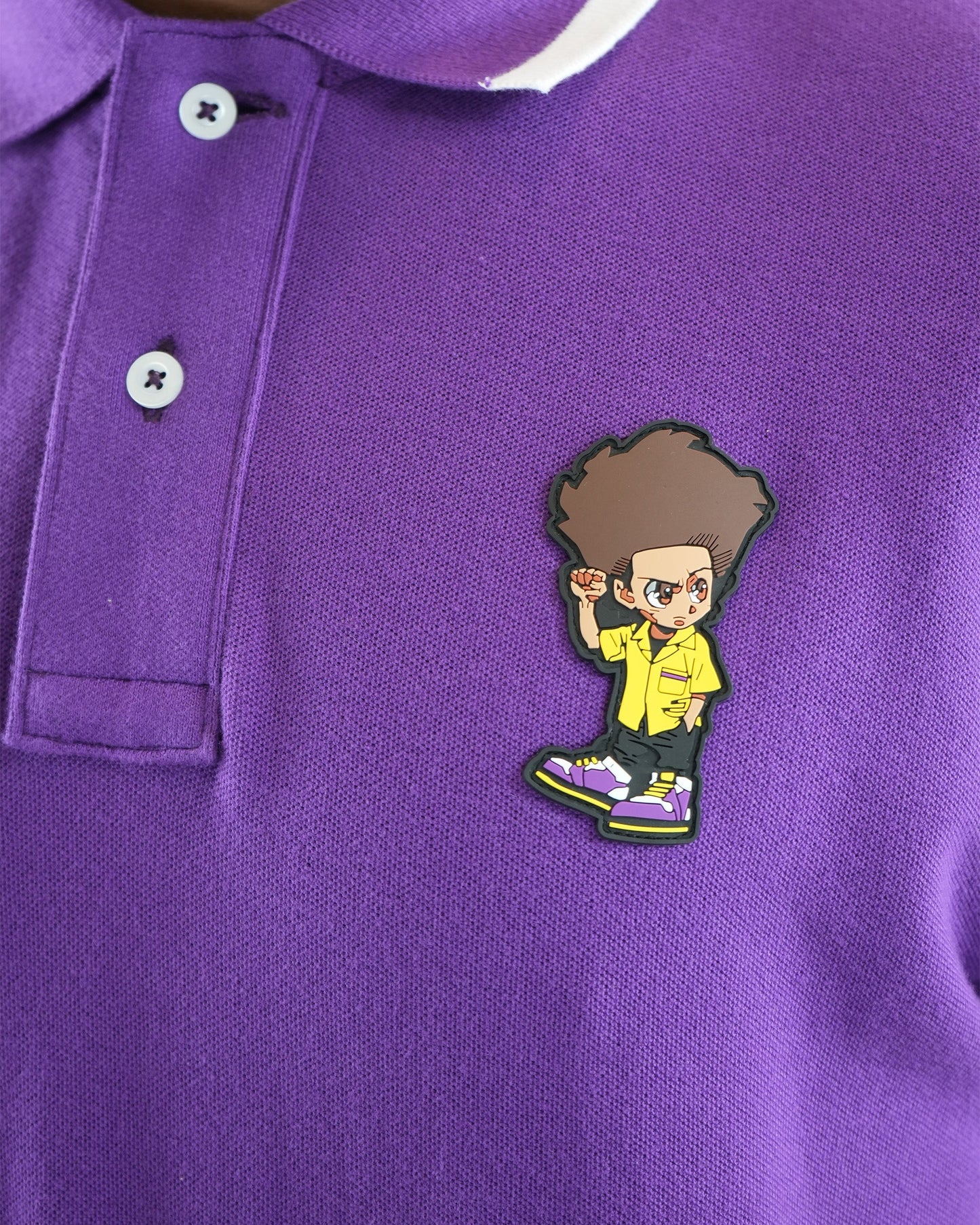 The Boondocks - Huey Plum Polo Shirt