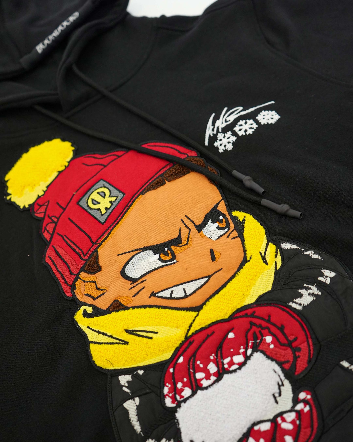 The Boondocks - Riley Snowball Fight Knit Black Hoodie