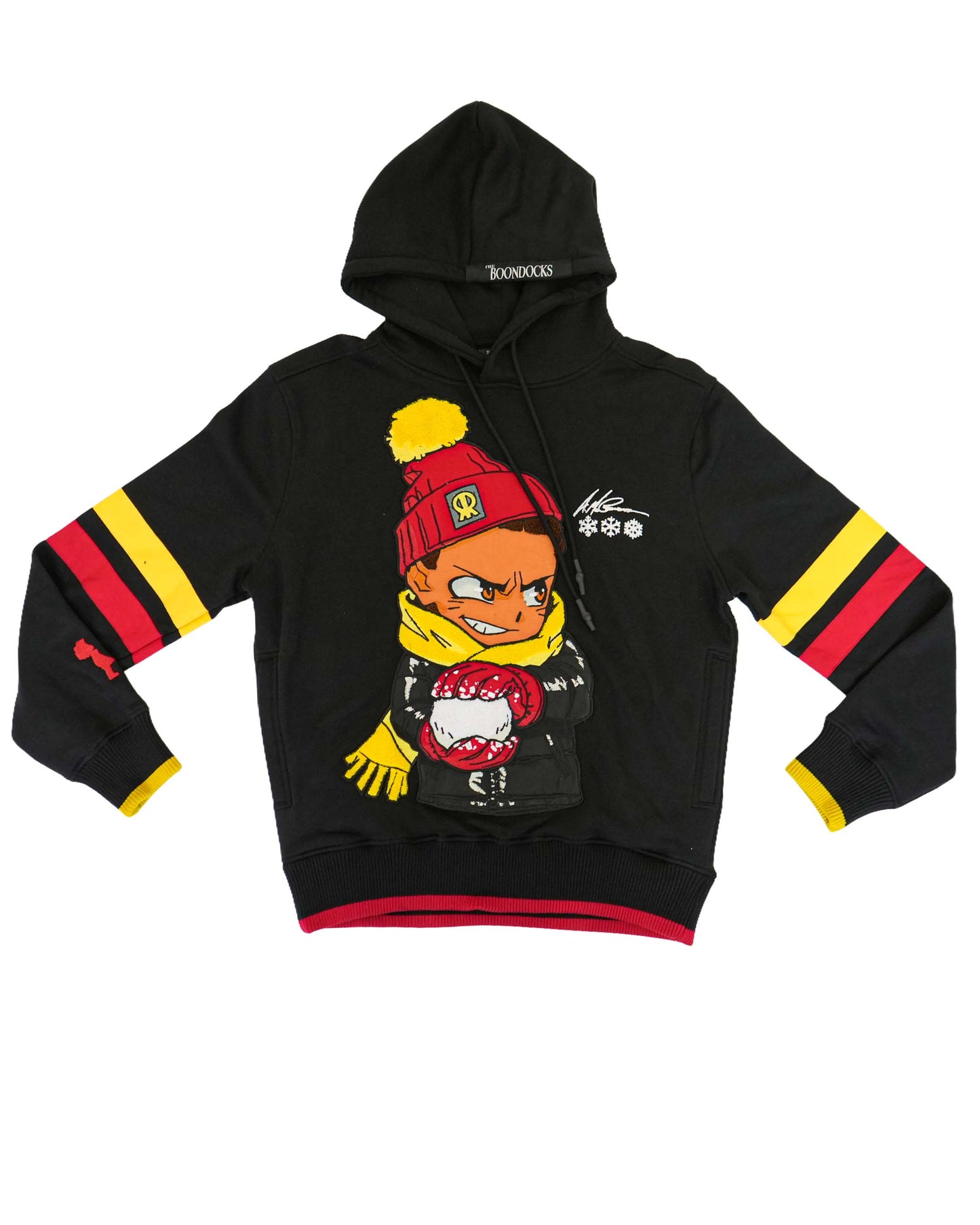 The Boondocks - Riley Snowball Fight Knit Black Hoodie