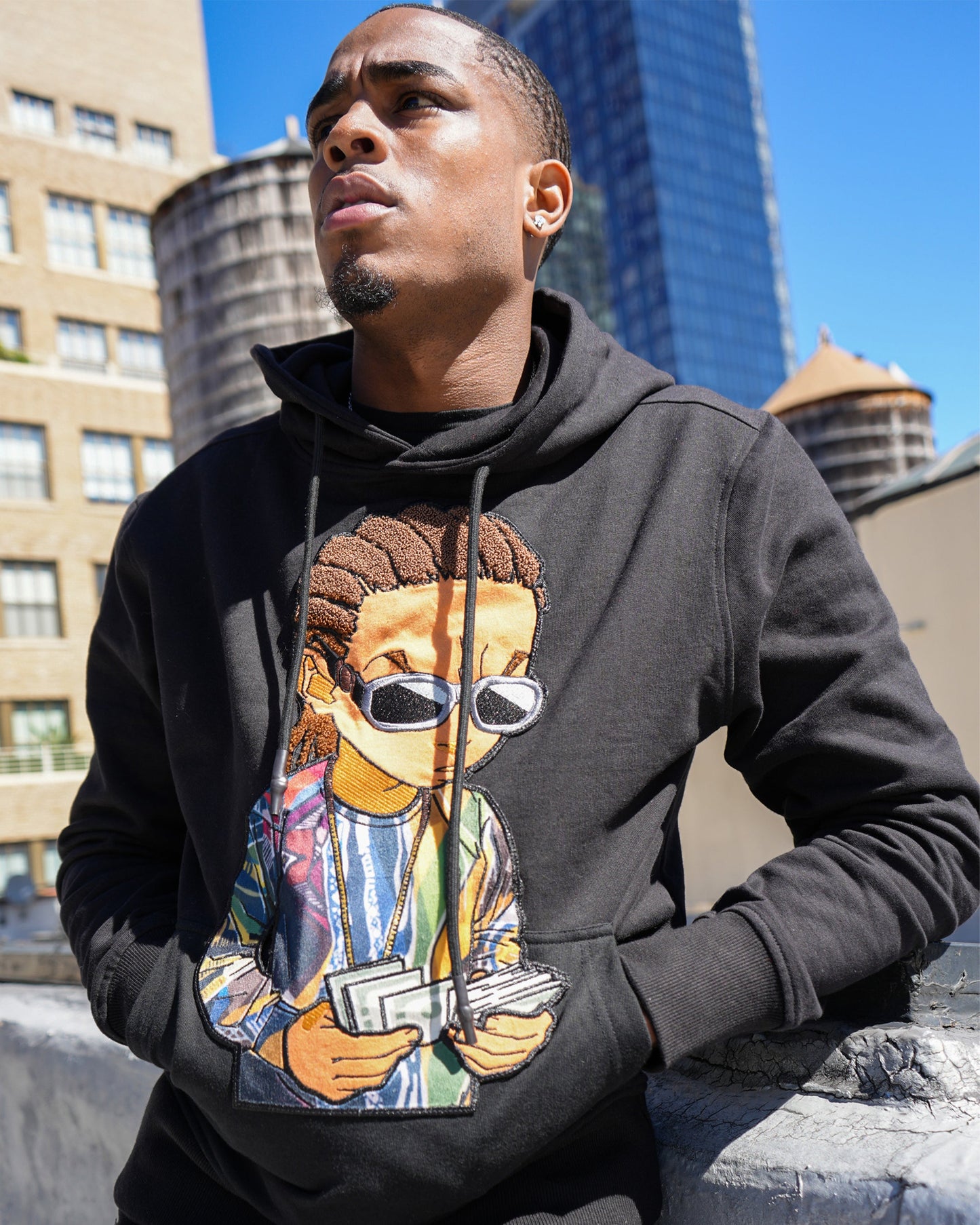 The Boondocks - Riley Smalls Black Knit Hoodie
