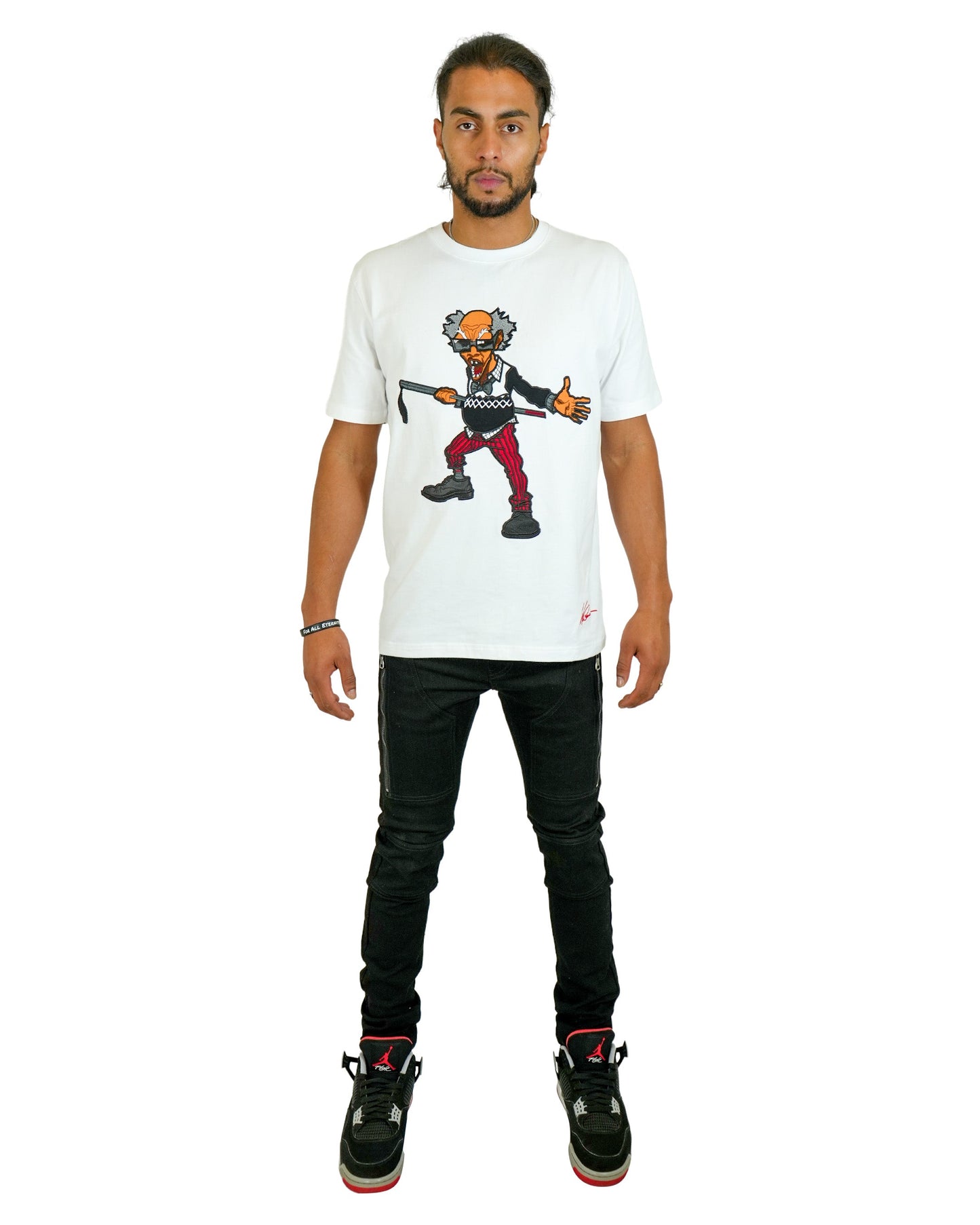 The Boondocks -  Colonel Stinkmeaner White Knit T-Shirt