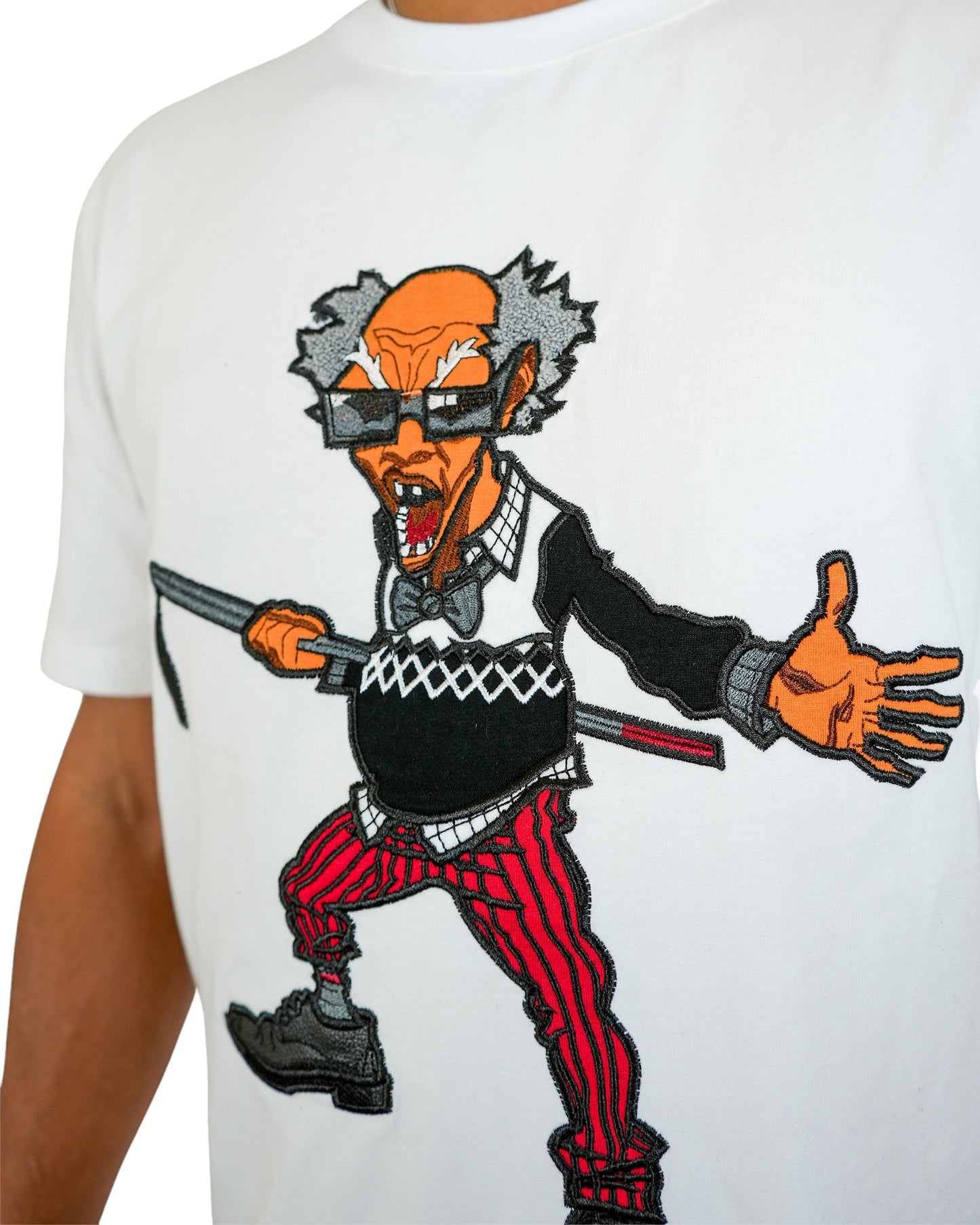 The Boondocks -  Colonel Stinkmeaner White Knit T-Shirt