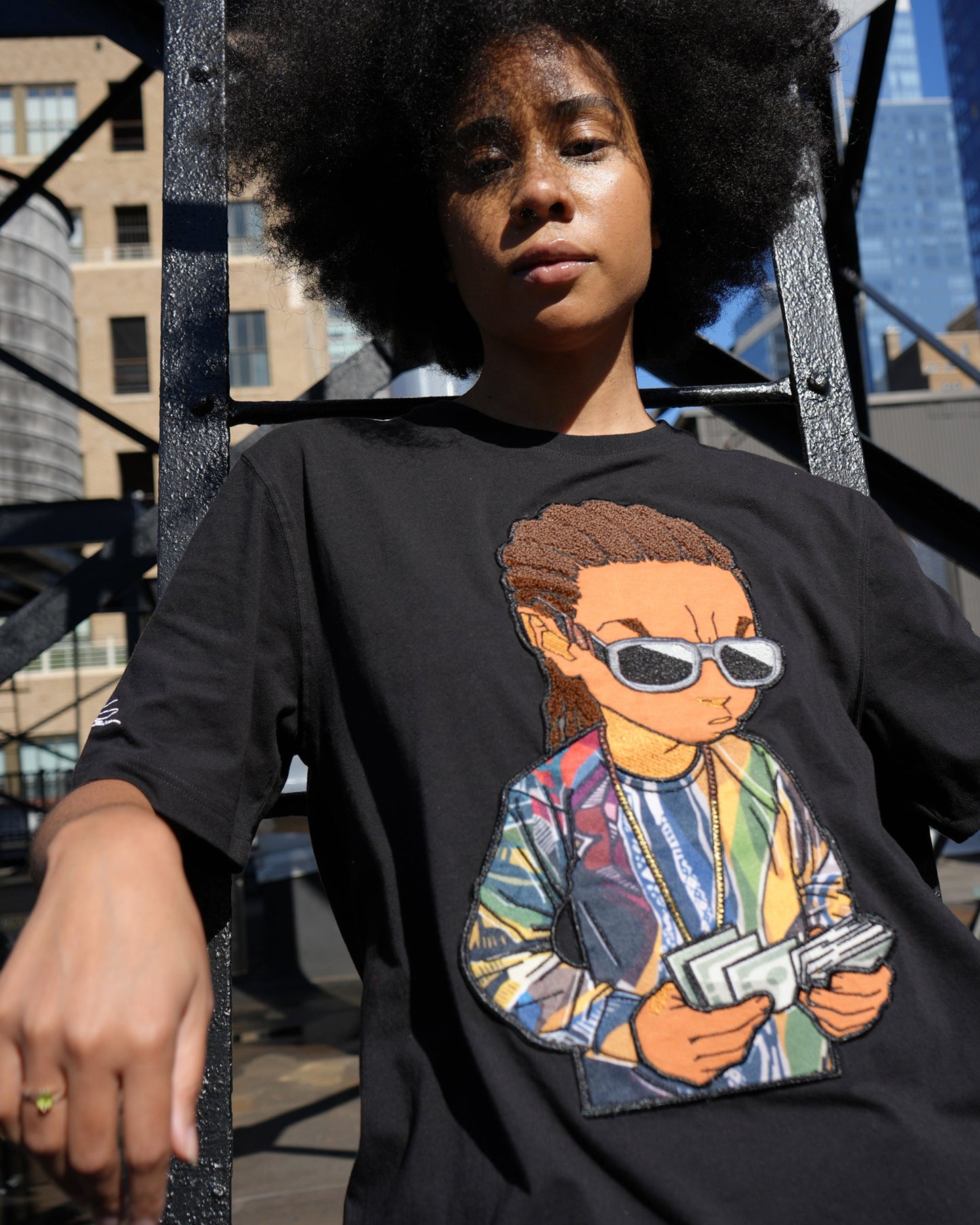 The Boondocks - Riley Smalls Black Knit T-Shirt