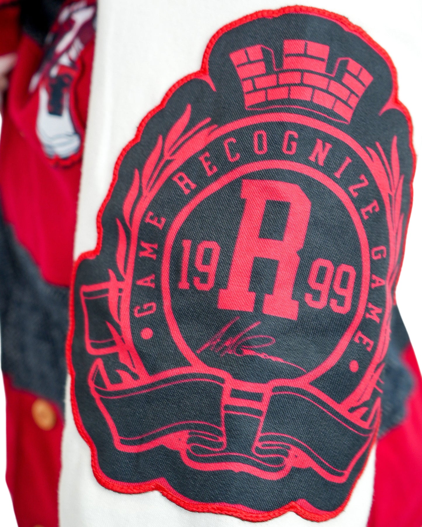 The Boondocks Riley Football Knit Red Hoodie