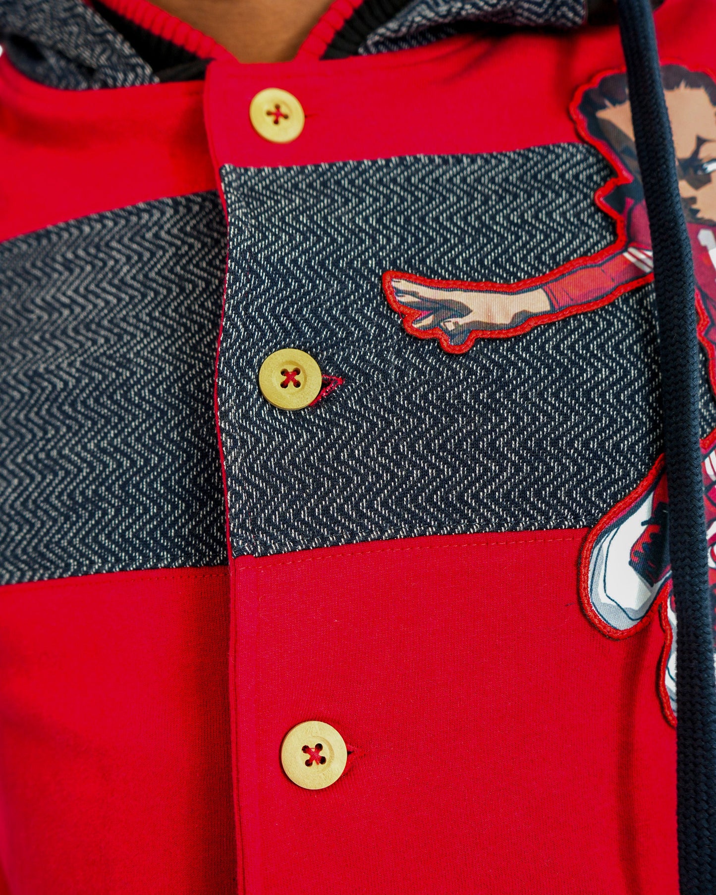 The Boondocks Riley Football Knit Red Hoodie