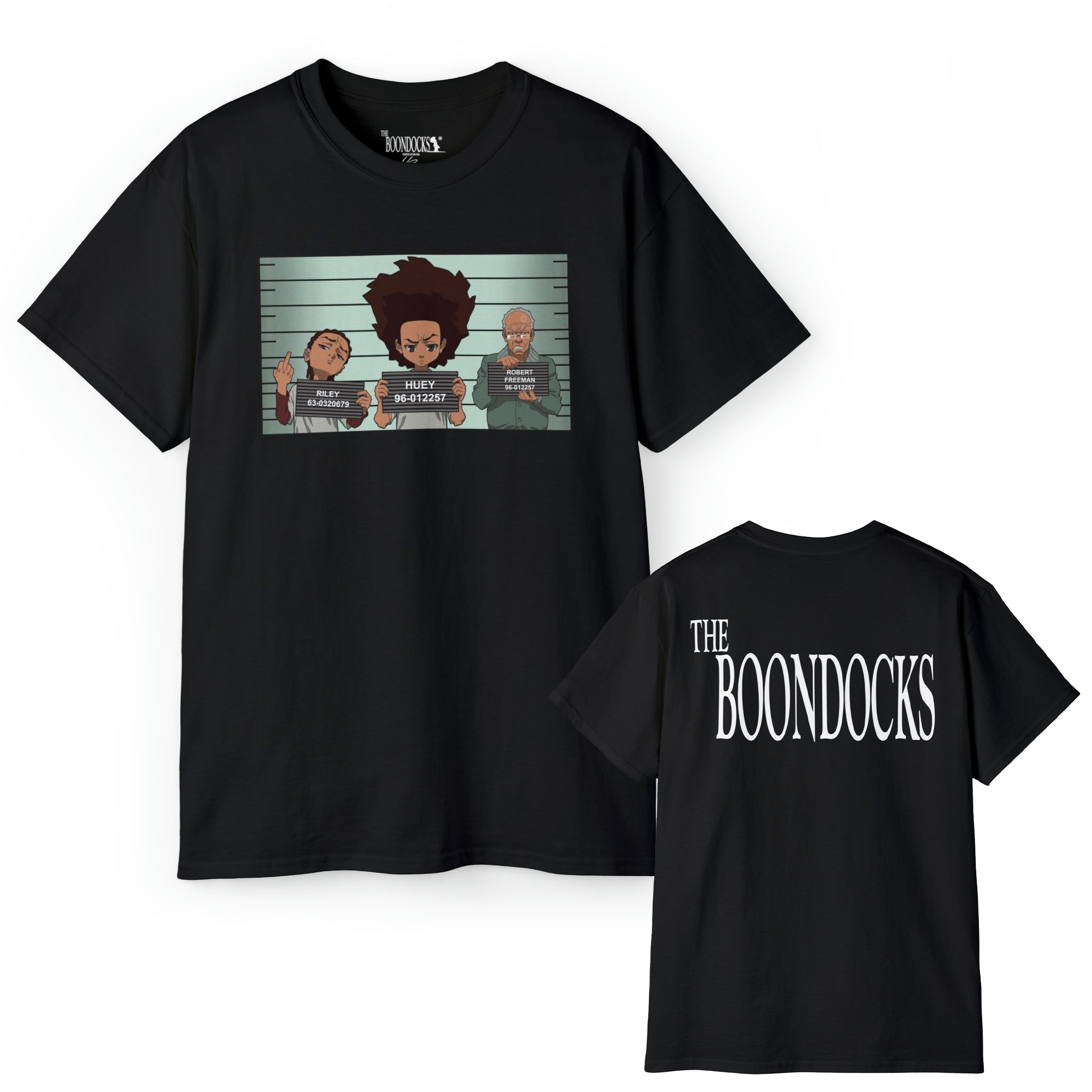 The Boondocks - Mugshot Black Eco-T-Shirt