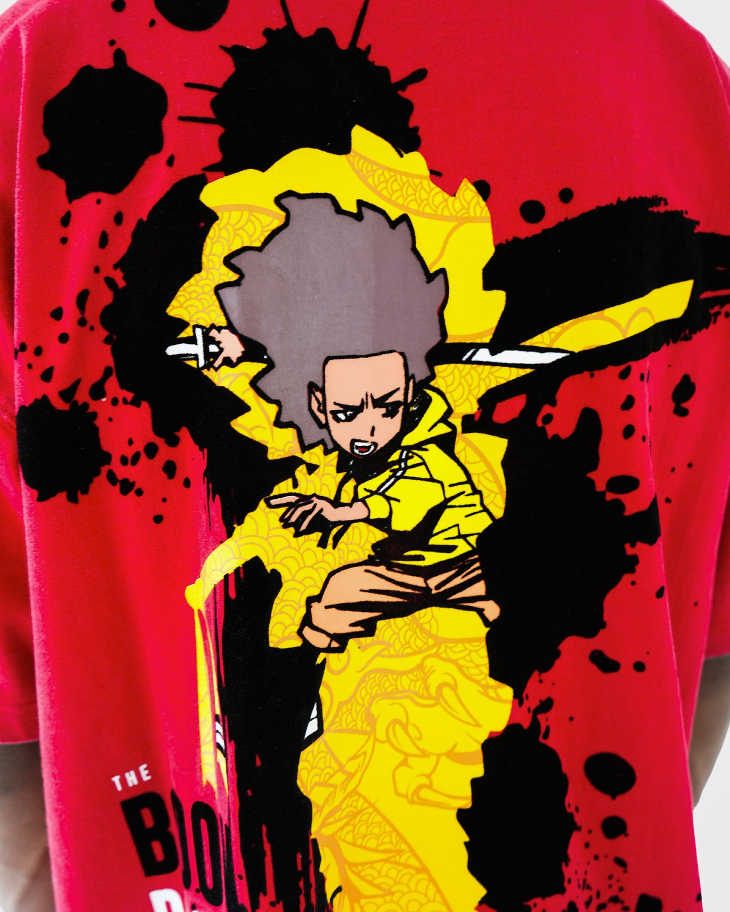 The Boondocks Sword Of Woodcrest Red Stone Wash T-Shirt