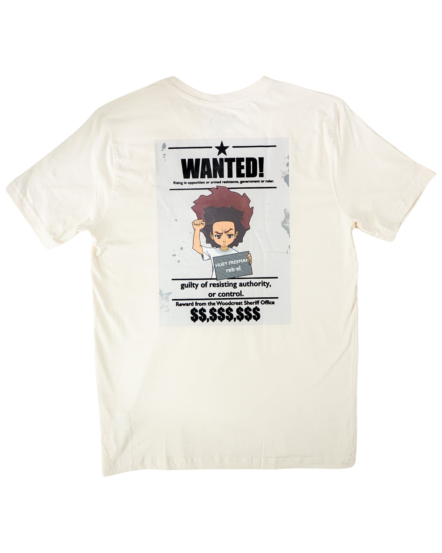 The Boondocks - Huey Wanted Tan T-Shirt