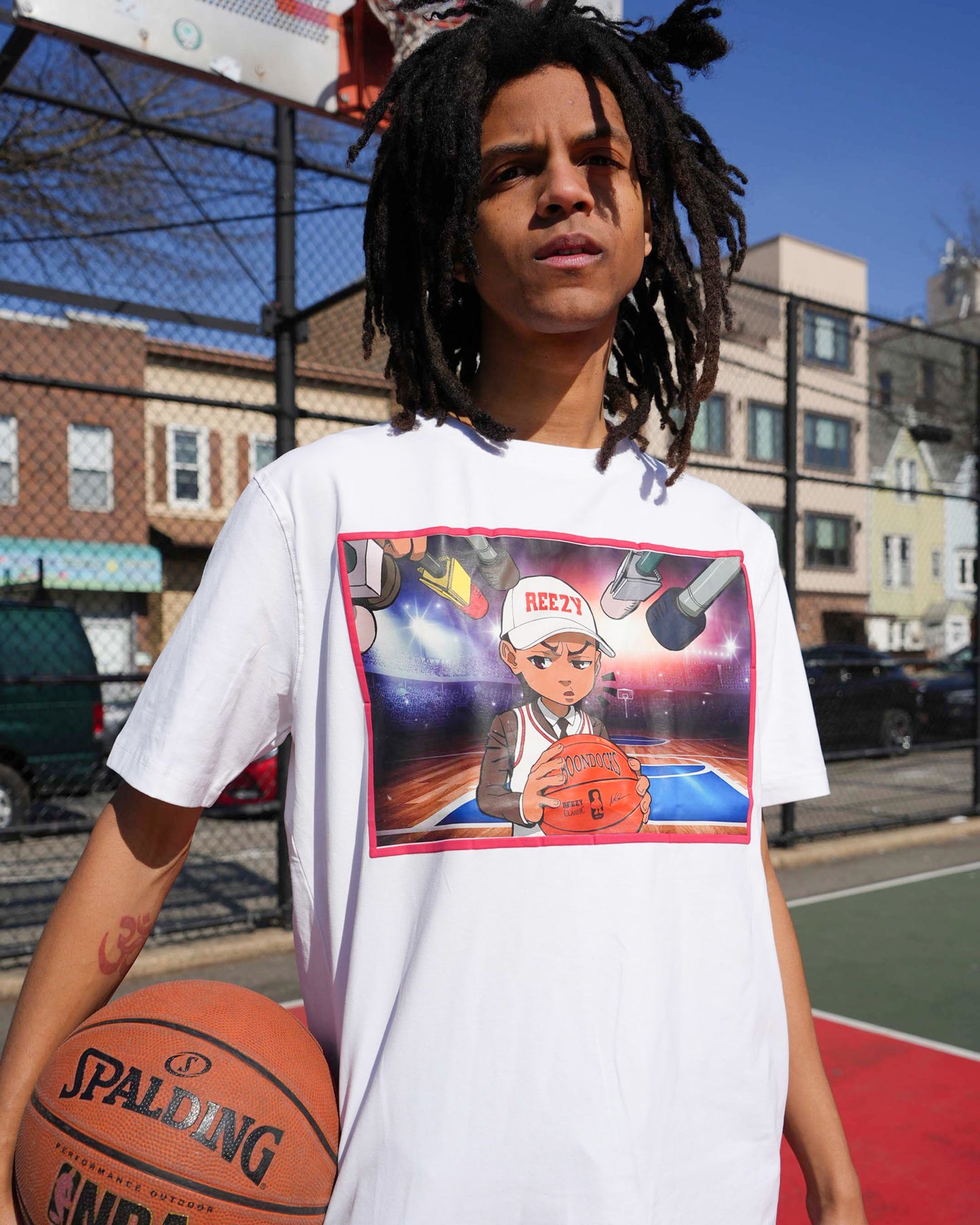 The Boondocks - Riley press Conference White T-Shirt