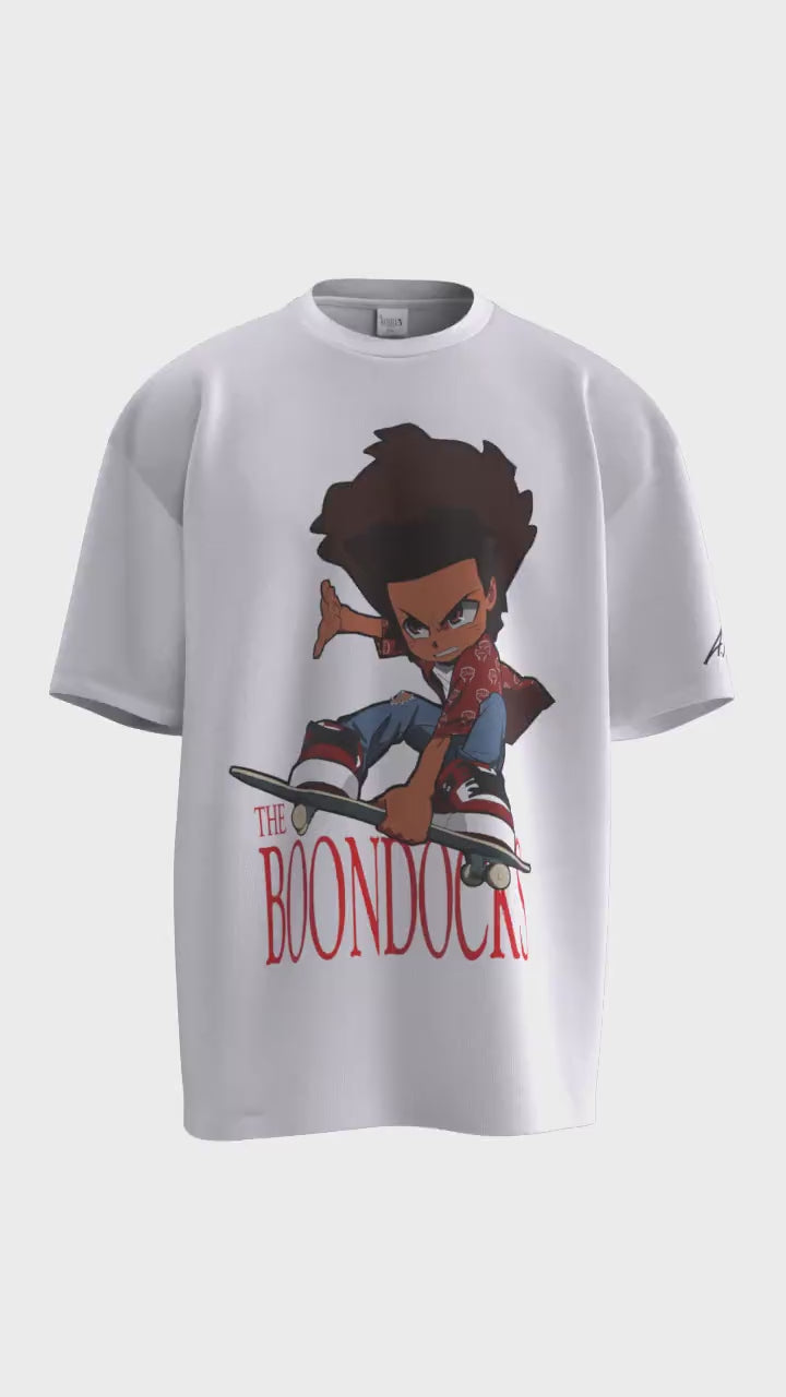 The Boondocks - Huey Air White T-Shirt Large, image size:720x1280
