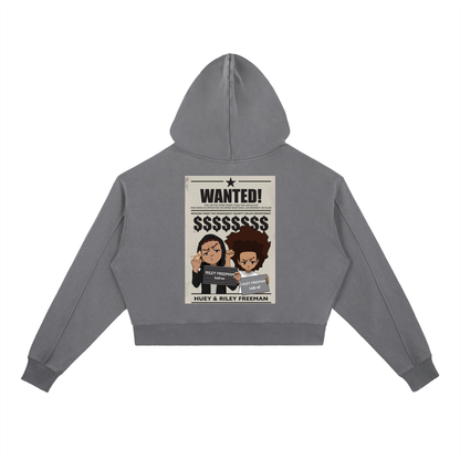 The Boondocks Freeman’s Brothers Most Wanted Acid Washed Heavyweight Hoodie