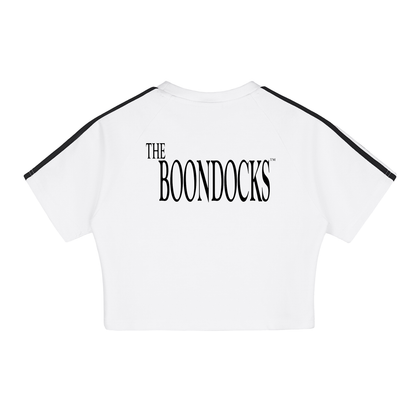 The Boondocks Jazmine Boss Attitude White Crop Top