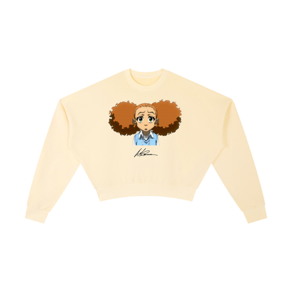 The Boondocks Jazmine Moods Light Crop Crewneck