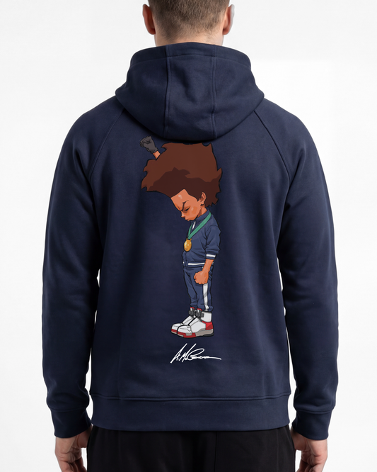The Boondocks Huey Fist Stand Zipper Hoodie