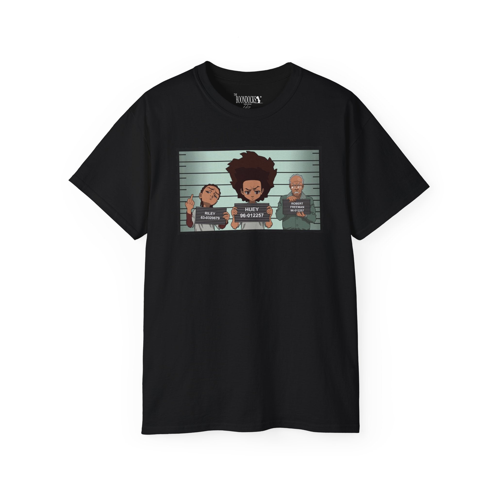 The Boondocks - Mugshot Black Eco-T-Shirt