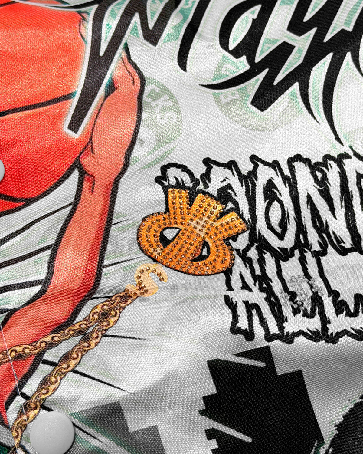 The Boondocks Riley's Making Plays White Varsity Jacket