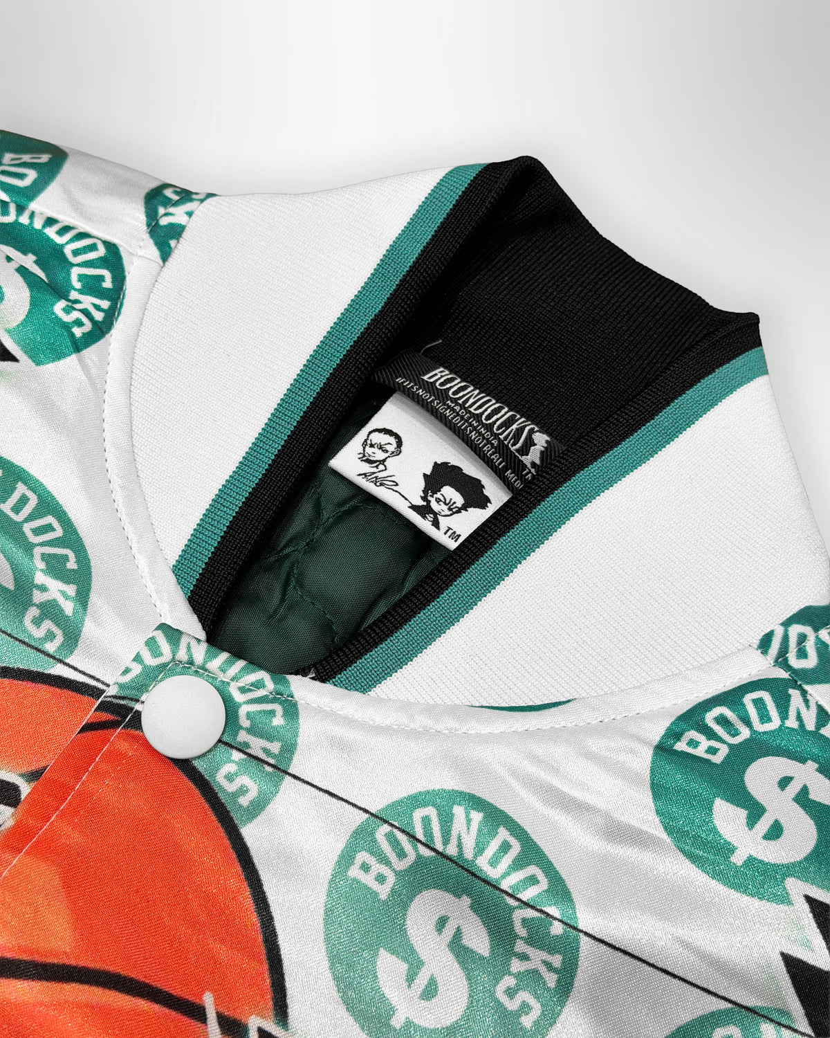 The Boondocks Riley's Making Plays White Varsity Jacket