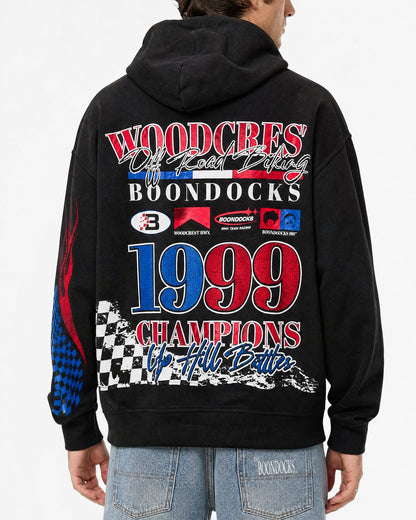 The Boondocks Huey BMX Champion Embellished Black Hoodie