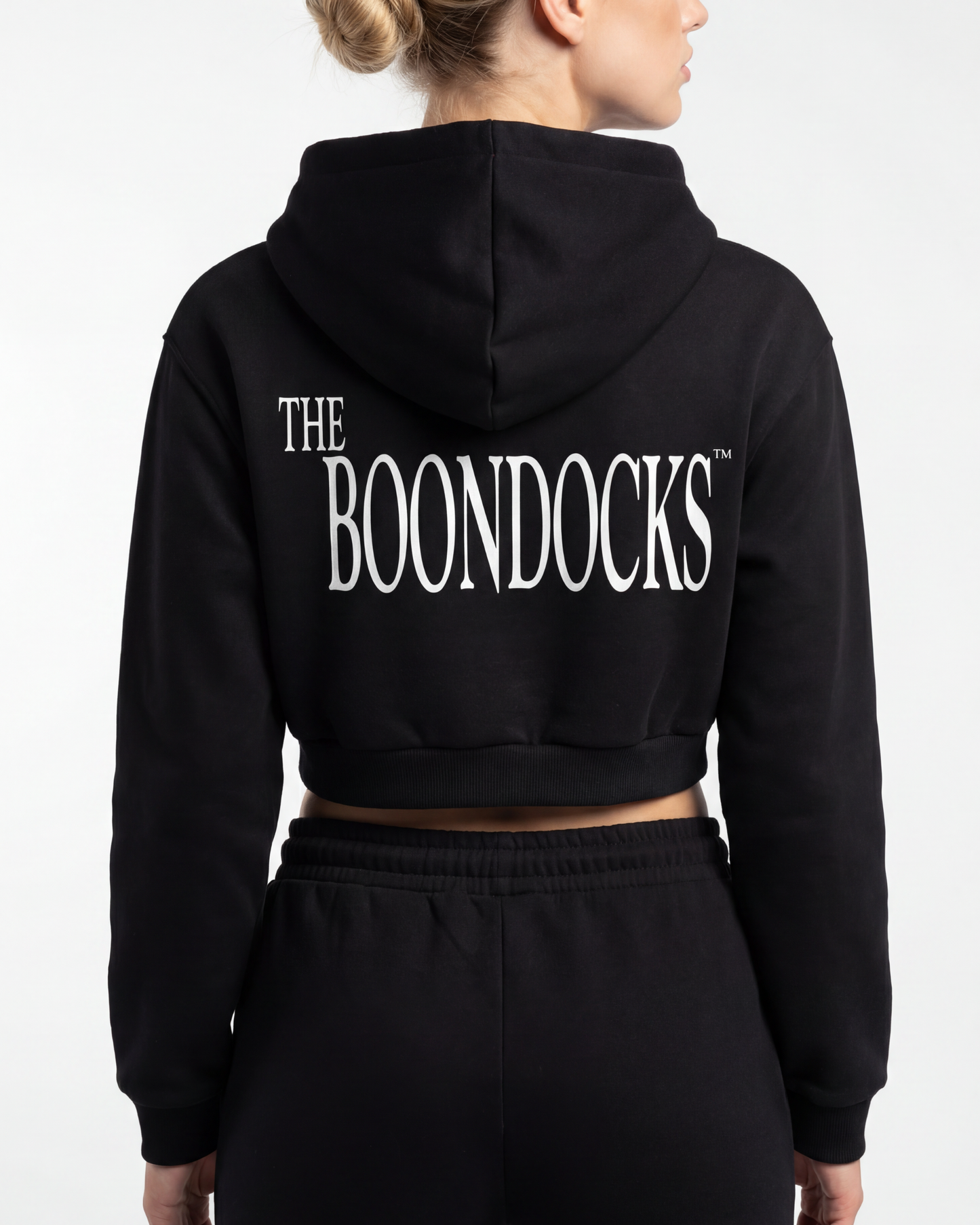 The Boondocks Slickback Gold Bite Cropped Heavyweight Hoodie