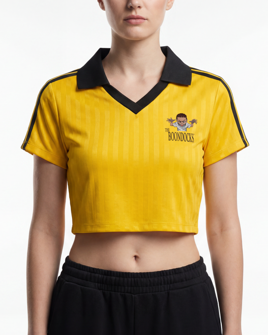 The Boondocks Riley Unleashed Yellow Cropped Jersey