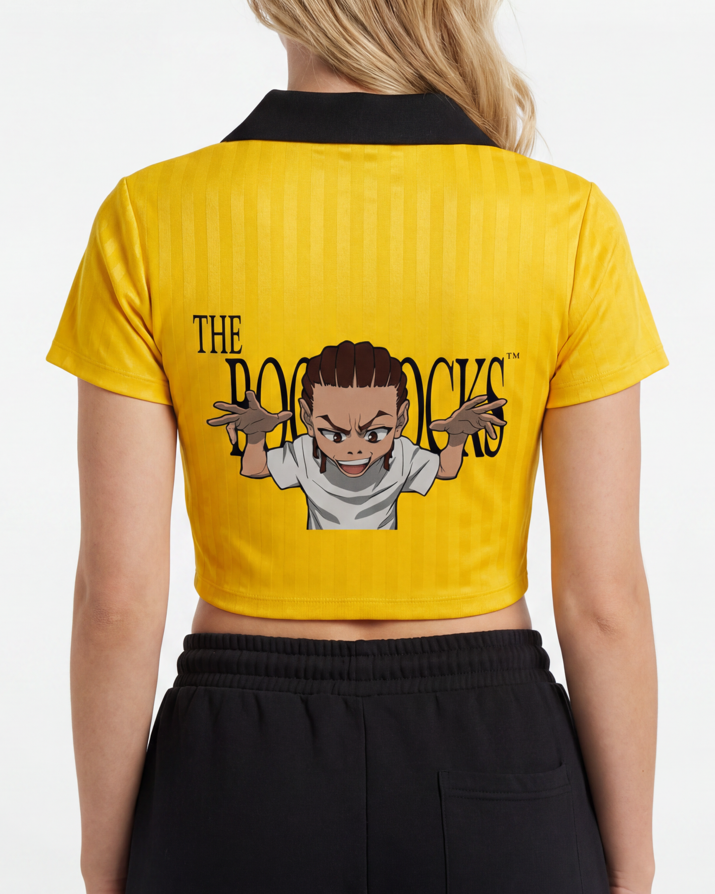 The Boondocks Riley Unleashed Yellow Cropped Jersey