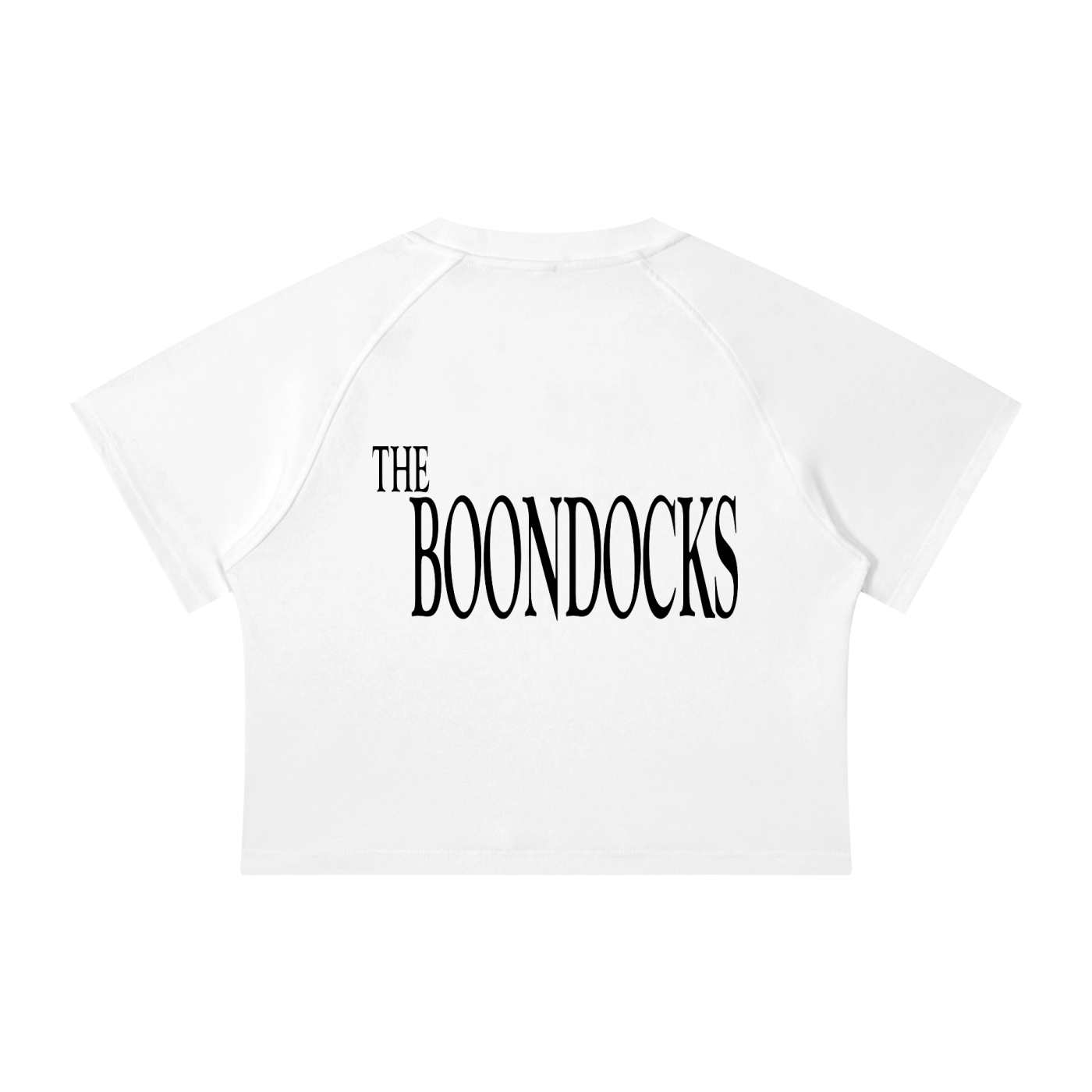 The Boondocks Huey On Watch White Acid Wash Crop T-Shirt