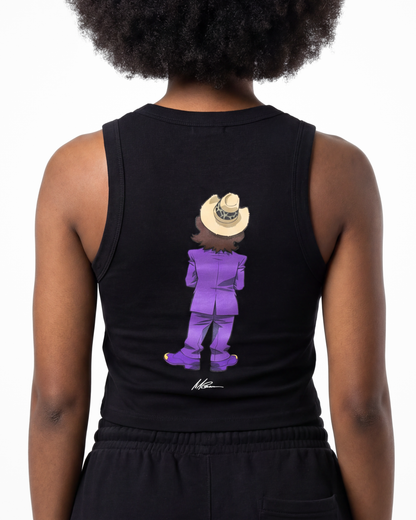 The Boondocks A Pimp Named Slickback Black Acid Washed Tank Top