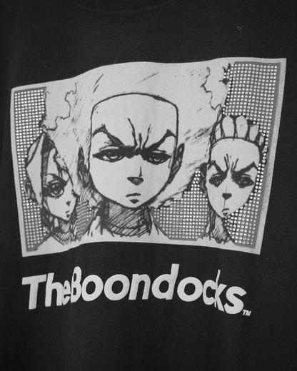 The Boondocks Spoken Truth Black Embellished Tee