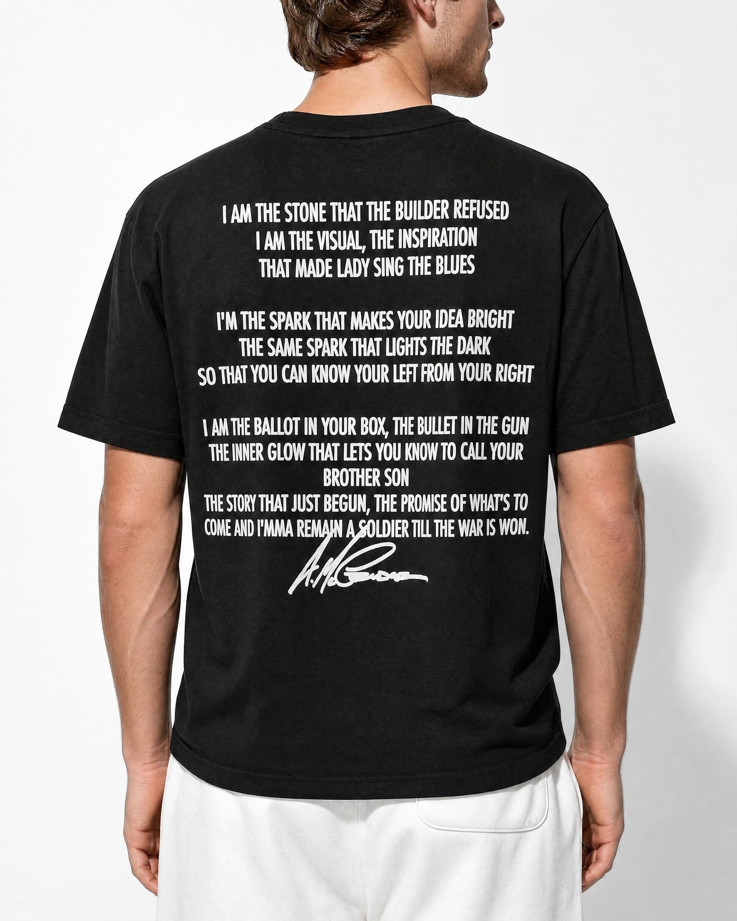The Boondocks Spoken Truth Black Embellished Tee