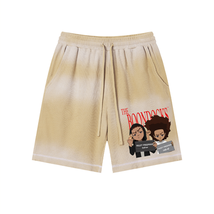 The Boondocks Mugshot Brothers Waffle Shorts