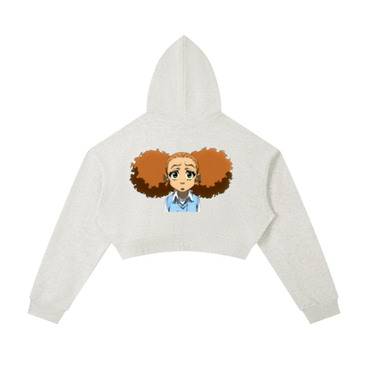 The Boondocks Jazmine Soft Focus Zip Crop Hoodie