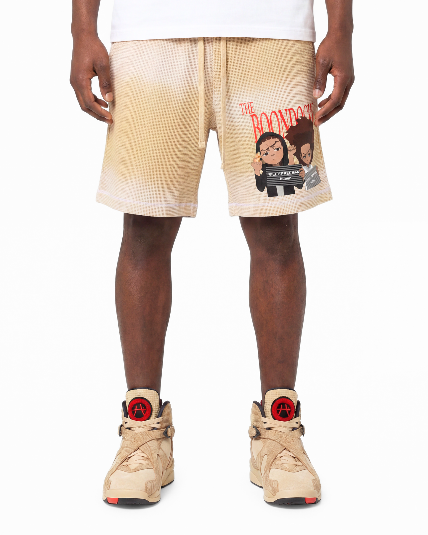 The Boondocks Mugshot Brothers Waffle Shorts