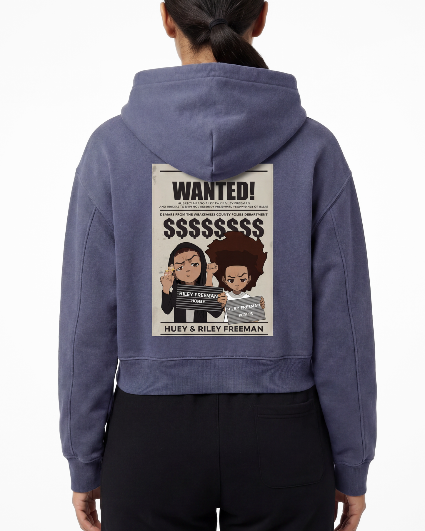 The Boondocks Freeman’s Brothers Most Wanted Acid Washed Heavyweight Hoodie