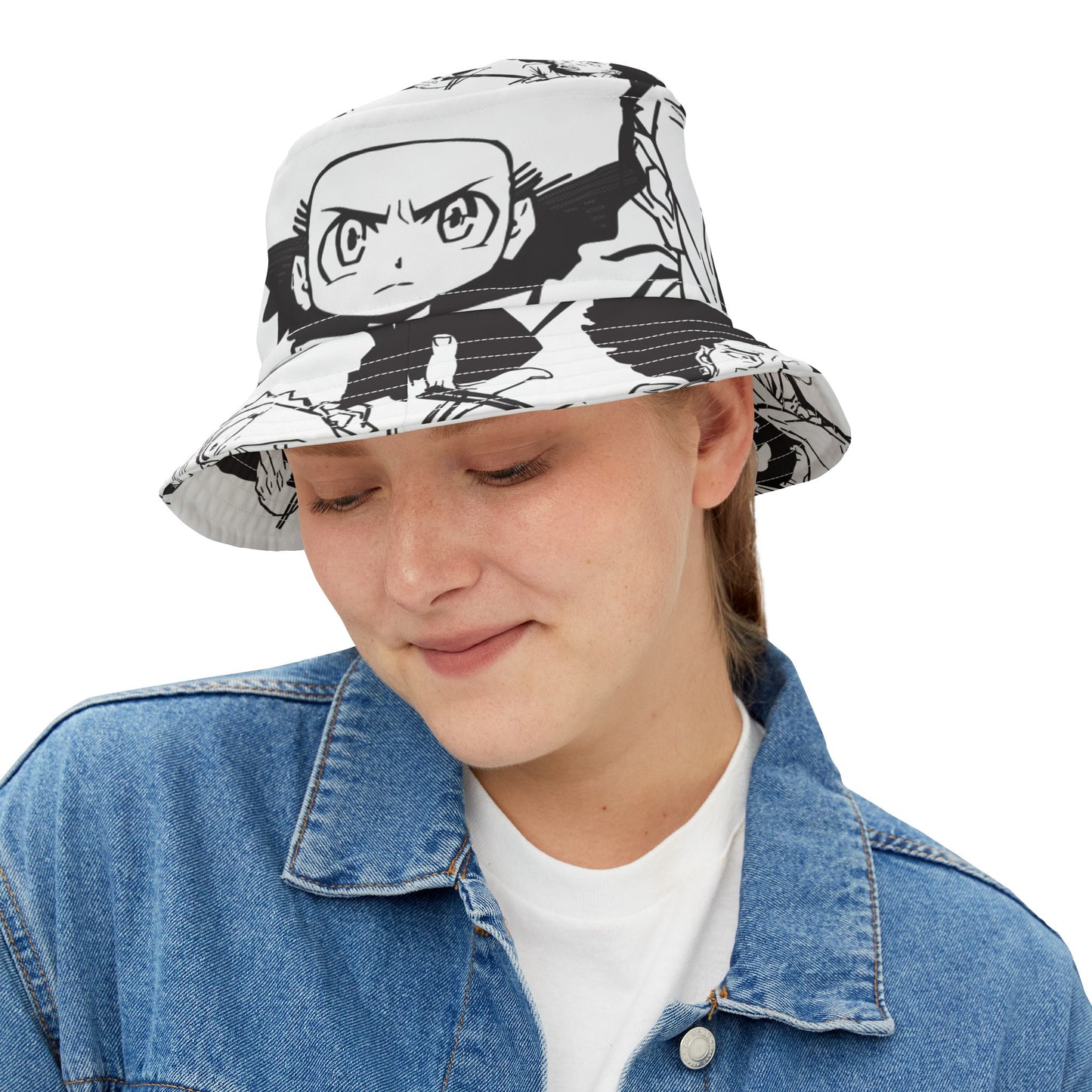 The Boondocks White Bucket Hat