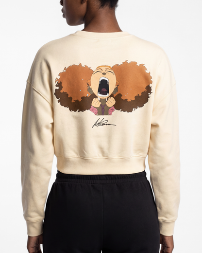 The Boondocks Jazmine Moods Light Crop Crewneck