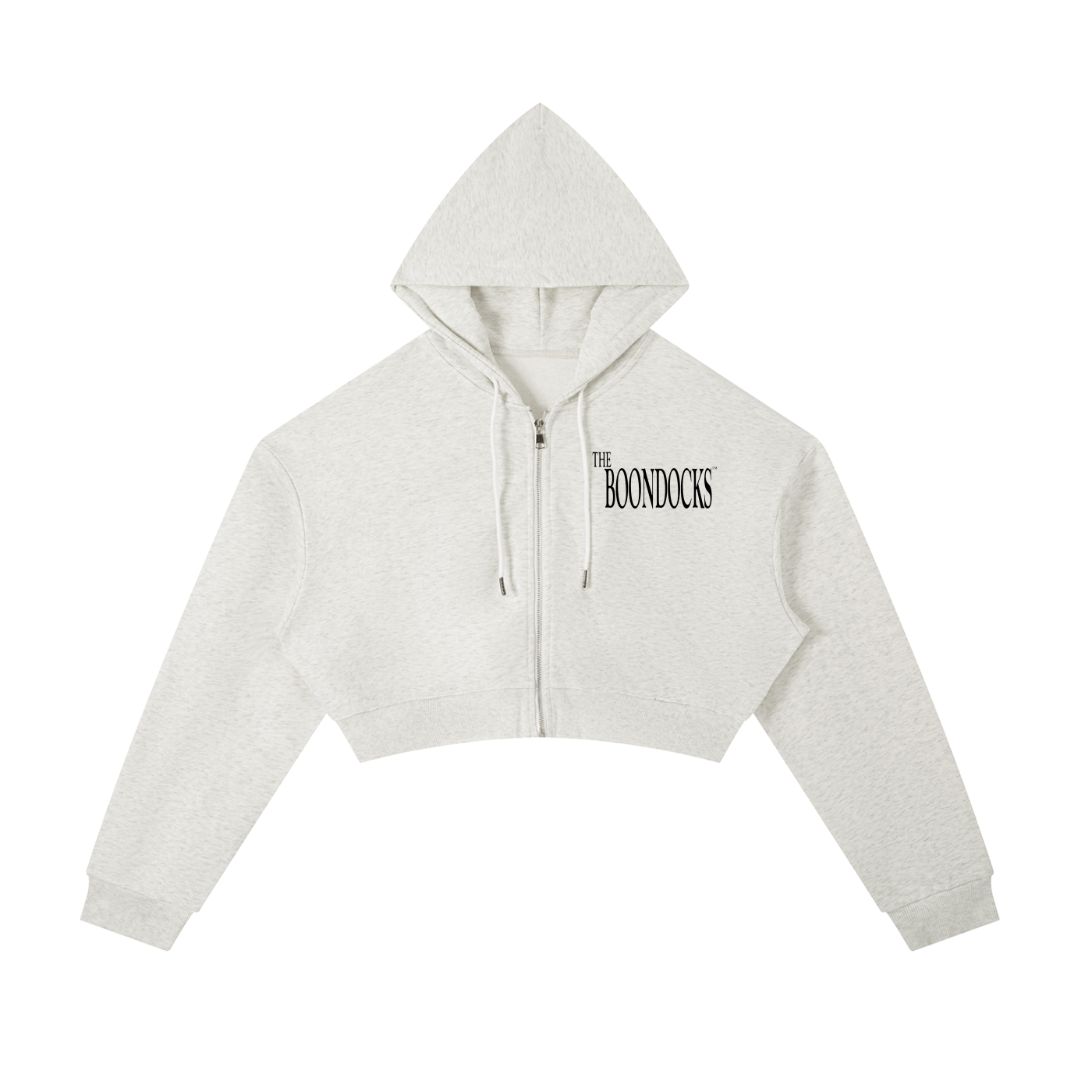 The Boondocks Jazmine Soft Focus Zip Crop Hoodie