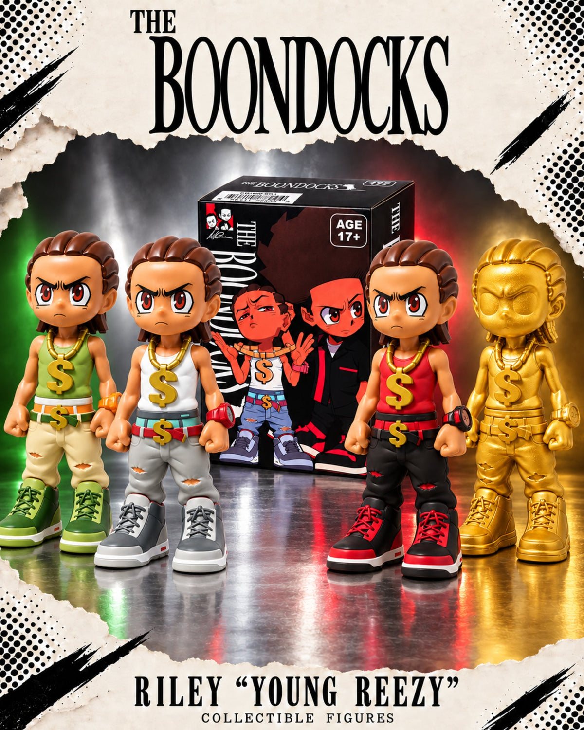 The Boondocks Riley “Young Reezy” Mystery Box Collectible Figure