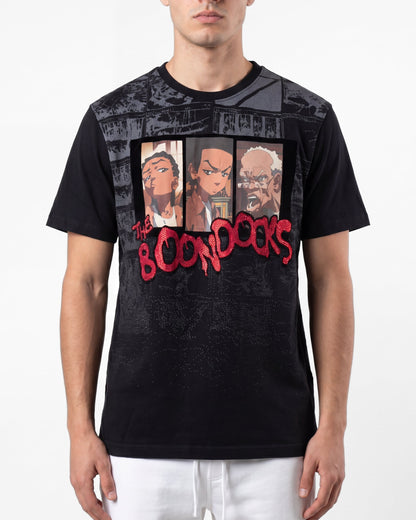 The Boondocks By Any Means Black Embellished Tee